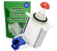 ONIX TECH Soupape D'évacuation pour Lave Vaisselle 63 x 44 x 38 mm - Éliminer L'erreur E19 - avec Le Code Original 00631199 631199 11033896 pour Bosch pour Neff pour Siemens - Made in EU