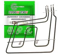 ONIX TECH Supérieure Resistance pour Four 2200W 220V/240V avec Code Original 262900064 C00408866 482000004603 pour Beko pour Indesit pour Whirlpool - Garantie de 5 Ans