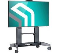 ONKRON Support TV roulettes pour 70-110 Pouces TV, Ecran Mobile sur Pied Poids jusqu'à 130 kg - Meuble TV sur roulettes VESA 200x200-1000x600/Pied TV Hauteur Réglable TS2821-B Noir