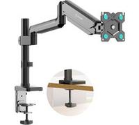 Bras Articulé Ecran PC 13-34, Porte Ecran PC jusqu'à 12 kg - Support Bureau Ecran PC Max VESA 100x100, Inclination -90°~+45°, G75-B Noir