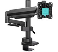 ONKRON Bras Articulé Écran PC 17""-42"", 2-15 kg, VESA 75x75 & 100x100, Support Ecran PC Hauteur Réglable, Ressort à Gaz Noir G70-B
