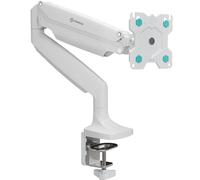 ONKRON Bras Articulé Écran PC de 13-32 Pouces, Pied Ecran PC Gaz Ressort Poids de 9 kg - Support Ecran PC Bureau VESA 75x75 & 100x100/Support de Moniteur Inclinable Pivotant Rotatif G100-W Blanc