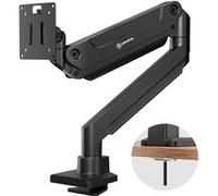 ONKRON Bras Articulé pour Écran PC 13-32, Support Écran PC 1 Ecran jusqu'à 9 kg - Max VESA 100x100 / Inclination -90°/+45°, G100-B Noir Noir G