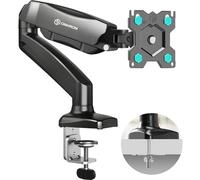 ONKRON Bras de Support Ecran Gaz 13" - 32" Ecran, Bras Articulé écran PC de 8 kg - Bras Support Écran Ordinateur VESA 75x75 & VESA 100x100/Support Ecran Bureau Rotation Pivot Inclination G80-B Noir