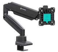 ONKRON Bras Écran PC à Ressort à Gaz 13-32 Pouces, Support Bureau max 10 kg, VESA 75x75-100x100, Inclinable & Rotatif, Noir G80-B