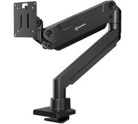 ONKRON Bras Écran PC à Ressort à Gaz 17""-49"", Support écran PC, Charge 20 kg, VESA 75x75-100x100 mm, Inclinable, Rotatif G100-B Noir