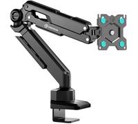 ONKRON Bras Ecran PC de 13-34 Pouces Poids de 10 kg, Support Moniteur Bureau Ressort à Gaz avec VESA 75x75 & VESA 100x100 - Support Ecran PC Bureau Plein Mouvement Noir, G90-B