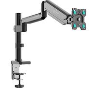 ONKRON Bras Ecran PC de 13-34 Pouces, Support Moniteur Poids de 12 kg, Support Ecran PC Bureau Ressort à Gaz avec VESA 75x75 & VESA 100x100, Bras Articulé Écran PC Plein Mouvement Noir G75-B