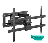 ONKRON Bras Television Mural pour 42-120 Pouces, Accroche Tele poids de 100 kg, Fixation Tele Murale, Support TV Mural max VESA 1000x600, Support Mural TV Orientable et Inclinable Universel Noir M10-B