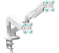 ONKRON G160WHT Support Pour 2 Moniteurs De 13 A 27 Pouces Blanc