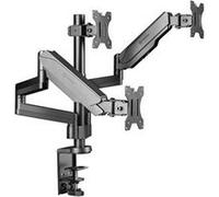 ONKRON Support Ecran PC 3 Ecran 13-32 Pouces - Bras Ecran PC 3 Ecran Poids de 8 kg Chacun, Support Moniteur PC 3 Ecrans avec Max VESA 100x100 - Bras d'Écran Plein Mouvement Noir, G280-B