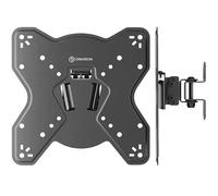 ONKRON Petit Support Mural TV pour 17" - 43" TV & Ecran, Fixation Murale TV Poids de 35 kg - Support Ecran PC Mural VESA 75x75 - VESA 200x200/Support Television Mural Pivotant Inclinable NP23-B Noir