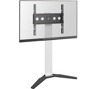 ONKRON Pied TV Universel pour 26-65 Pouces, Support TV sur Pied Poids jusqu'à 35 kg, VESA 100x100-400x400, Support TV sans Percer Hauteur Reglable, Meuble Télévision Intérieur Blanc TS1140-W