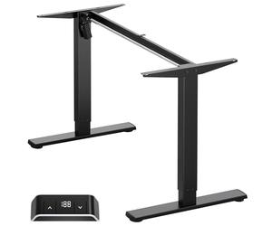 ONKRON Piètement automatisé avec Moteur pour Plateaux de 120 à 170 cm, Charge maximale de 70 kg, Vitesse de Levage 25 mm/s, Noir, WDF221E
