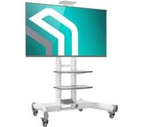 ONKRON Professionnel Support TV Mobile Blanc pour écrans 40"-70" , Roulettes, 45,5 kg max, VESA 100x100 - 600x400, TS1552-W Blanc Blanc G