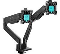 ONKRON Support Double Écran 13-45", 15 kg (x2) VESA 100x100, Table, Noir, G200-B