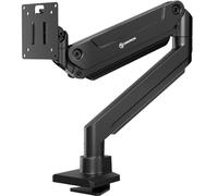 ONKRON Support Ecran PC 17"-49", 20 kg, VESA 75x75 & VESA 100x100, G100-B | Bras ecran PC articulé, large écran lourd, plat ou incurvé, gestion des câbles, pied ecran PC, réglable en hauteur, noir
