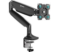 ONKRON Support Ecran PC pour 13-32 Pouces Charge 9 kg, Bras Articulé Écran VESA 75x75 & VESA 100x100, Support Écran Rotatif, Bras Ecran PC Bureau Ressort à Gaz, Monitor Arm Orientable Noir G100-B