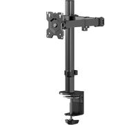 ONKRON Support Ecran PC pour 13-34 Pouces, Bras Ecran PC Poids de 8 kg, Support Moniteur Bureau Hauteur Réglable, VESA 75x75 & 100x100, Pied Écran PC Rotatif, Inclinable et Pivotant Noir D121E-B