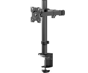 ONKRON Support Ecran PC pour 13-34 Pouces, Bras Ecran PC Poids de 8 kg, Support Moniteur Bureau Hauteur Réglable, VESA 75x75 & 100x100, Pied Écran PC Rotatif, Inclinable et Pivotant Noir D121E-B