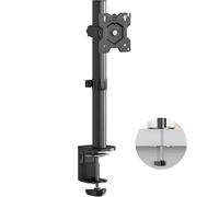 ONKRON Bras Écran PC 13-34, jusqu'à 8 kg - Bras Articulé Max VESA 100x100 / Inclinaison -45°/+45° Pivotant 360° D101E-B Noir Noir