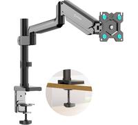 ONKRON Bras Ecran PC 13-34 Pouces, 12 kg, Max VESA 100x100, G75-B | Support moniteur bureau, rotation à 360°, ressort à gaz, hauteur réglable, gestion des câbles, création & gaming, noir