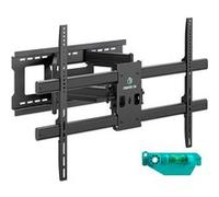ONKRON Support Mural TV Bras Articulé pour 42"-120" , jusqu'à 100 kg, VESA 200x100 à 1000x600, Fixation Murale TV M10-B Noir Noir G