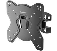 Support TV Mural pour 17 - 43 Pouces, Poids 35 kg - Universel VESA 75x75 - 200x200 mm/Support TV Pivotant, Inclinable NP23-B Noir