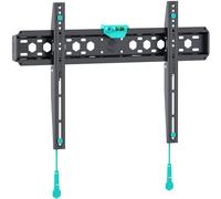 ONKRON Support Mural TV Fixe pour 43-85 Pouces, Support TV Universel Poids 68,2 kg, Bras Television Mural 100x100-600x400, Accroche Tele Ultra Plat, Porte Tele pour Écran Plat, Noir FM6-B