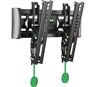 ONKRON Support Mural TV Inclinable pour 17" - 43" TV, Accroche TV Mural Poids de 36,4 kg - Fixation Murale TV Ultra Fin, VESA 75x75 - VESA 200x200 mm, Support Mural TV Extra Plat TM4-B Noir