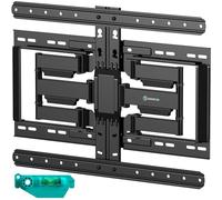 ONKRON Support Mural TV Orientable et Inclinable pour 32-90 Pouces TVs jusqu'à 50 kg, Fixation Murale TV VESA 200x200-600x400, Accroche Television Mural Pivotant, Bras Tele Articulé Noir SM6-B