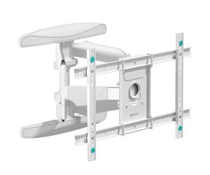ONKRON Support Mural TV Orientable pour 40-75 Pouces, Fixation Murale TV Poids de 45,5 kg, Bras Télé VESA 200x100-600x400, Accroche Television Mural, Support Tele Pivotant Inclinable Blanc M6L-W