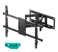 ONKRON Support Mural TV Orientable pour 40-75 Pouces, Fixation Murale TV Poids de 70 kg, Bras Télé Lourd VESA 100x100-600x400, Accroche Television Mural, Support Tele Pivotant Inclinable Noir M6L-B