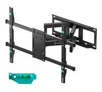 ONKRON Support Mural TV Orientable pour 40-75 Pouces, Fixation Murale TV Poids de 70 kg, Bras Télé Lourd VESA 100x100-600x400,Noir M6L-B Noir G