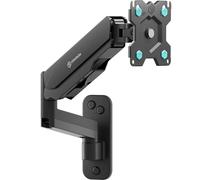 ONKRON Support Mural TV pour 13-34 Pouces, Bras Écran PC jusqu'à 8 kg, Porte Ecran PC Murale, VESA 75x75 & 100x100, Support Mural TV Inclinable Pivotant Rotatif Noir G150-B