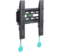 ONKRON Support Mural TV pour 17-43 Pouces TV & Ecran Poids jusqu'à 30 kg Fixation Television Support Support TV Mural Fixe VESA 75x75/VESA 200x200 Support Tele Mural Fixe Porte TV Mural Noir FM1-B