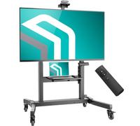 ONKRON Support TV Motorisé 50"-100", 120 kg, Max VESA 1000x600, TS1991E-B | Support TV Roulettes électrique, hauteur réglable par télécommande jusqu’à 5 m, inclinable, сours, conférences en ligne, noir
