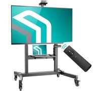 ONKRON Support TV Motorisé avec roulettes pour 50” - 100”, Chariot Tele Inclinable Charge Max 130 kg, Support Television sur Pied Electrique VESA 1000x600 Max, Pied TV Universel Noir TS1991E-B