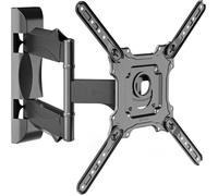 ONKRON Support TV Mural 32""-65"", jusqu'à 35 kg, VESA 100x100-400x400, Inclinable et Pivotant M4-B Noir