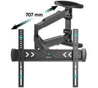 ONKRON Support TV Mural 40""-75"", Bras TV Pivotant et Inclinable, VESA 100x100-400x400, jusqu’à 35 kg, NP47-B Noir