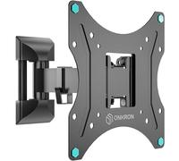 ONKRON Support TV Mural de 17 à 43 Pouces - Bras pour Moniteur avec Un Poids de 35 kg - VESA Max 200x200 - Inclinable Pivotant NP24-B Noir