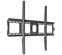 ONKRON Support TV Mural Fixe pour 55-100 Pouces Écrans Lourds, Support Mural TV Extra Plat jusqu'à 75 kg, Fixation Murale Tele Ultra Fin VESA 75x75-800x600, Accroche Television Murale UF4-B Noir
