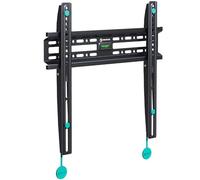 ONKRON Support TV Mural Fixe pour Téléviseurs 32-65 Pouces, Support Télé Universel Poids 50 kg, Fixation Murale TV VESA 75x75 - VESA 400x400 mm, Support Mural TV pour Ecran Plat, Noir FM2