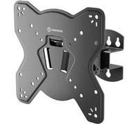 ONKRON Support TV Mural pour 17 - 43 Pouces, Poids 35 kg - Universel VESA 75x75 - 200x200 mm/Support TV Pivotant, Inclinable NP23-B Noir Noir G