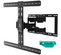 ONKRON Support TV Mural pour 32-90 Pouces, Fixation Murale Tele Poids 50 kg, Bras Television VESA 100x100-600x400, Support Mural TV pour Écran Plat, Accroche Tele Plein Movement Noir SM6L-B