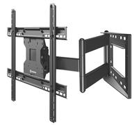 ONKRON Support TV Mural pour 40-75 Pouces, Accroche Tele Poids 68 kg, Support Mural TV Orientable et Inclinable VESA 100x100-600x400, Bras Tele Longue Portée, Fixation Murale TV Noir M7L-B