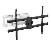 ONKRON Support TV Mural pour 42"-120" , Fixation Murale Poids 100 kg, VESA 200x100-1000x600, Support Orientable et Inclinable, Noir et Blanc M10-BW Noir et Blanc G