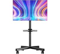 Onkron Pied TV universel sur roulettes TS1137-B - 23-60 pouces, 40 kg, VESA 100x100-400x400, Noir