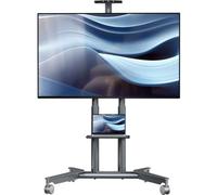 Support TV sur roulettes - ONKRON TS1571-G Gris- 32-75 pouces - Hauteur réglable - 60 kg max