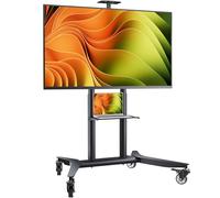 ONKRON Support TV roulettes pour 55-90 Pouces TV, Meuble TV Poids jusqu'à 75 kg - Ecran Geant sur Roulette VESA 200x200 - VESA 800x600/Pied TV Hauteur Réglable TS1871-B Noir